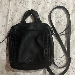 The Sak Black Leather Backpack